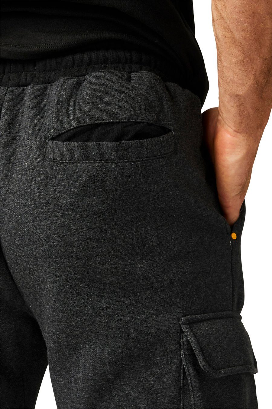 CAT FOUNDATION SWEATPANT JOGGER - PITCH BLACK/HEATHER