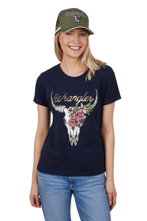 WRANGLER WOMENS DONNA S/S TEE (NAVY)