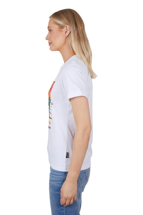 WRANGLER WOMENS NAOMI S/S TEE (WHITE)