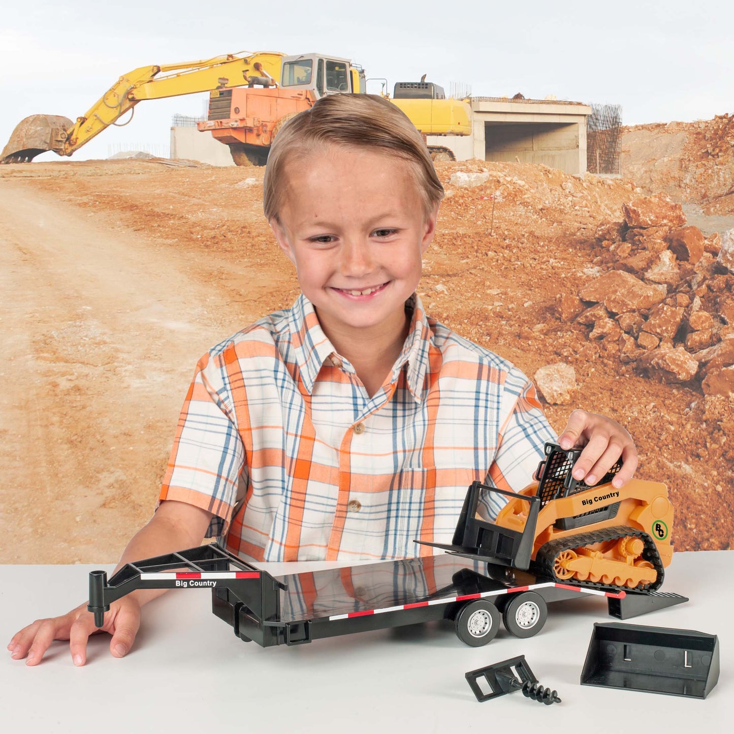 Big Country Toys - Track Skid Steer, Trailer and Accessories