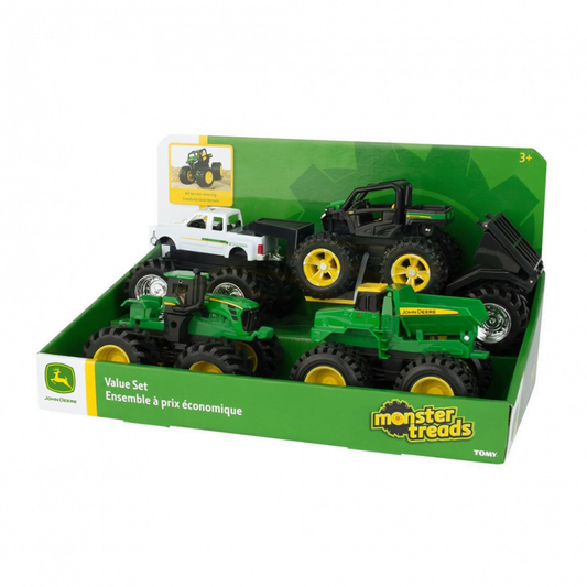 JOHN DEERE MONSTER TREADS 12CM VEHICLE 5 PIECE VALUE PACK