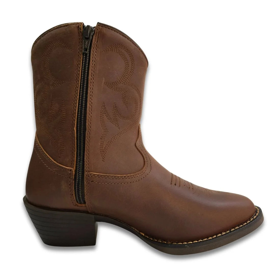 Baxter Womens Gypsy Red Brown Ankle Boot