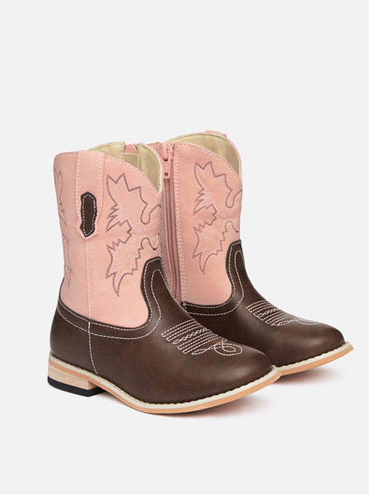 Baxter Junior Western Boots - Pink