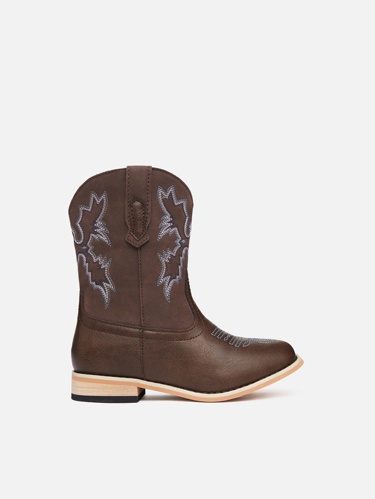 Baxter Junior Western Boots - Brown