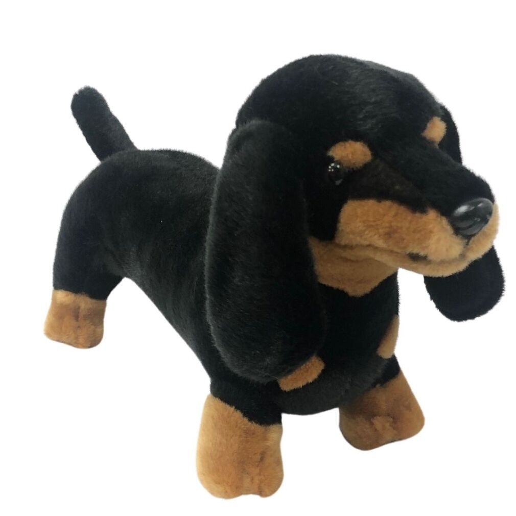 Bocchetta Toys - Buddy (Dachshund - 36cm standing, black and tan)