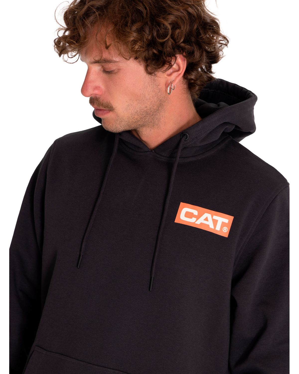 CAT Graphic Pullover Hoodie (Washed Black)