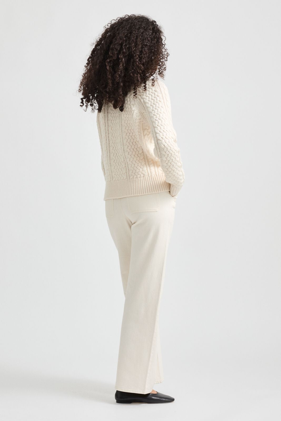 Tooralie Women's Cable Cardigan - Ivory