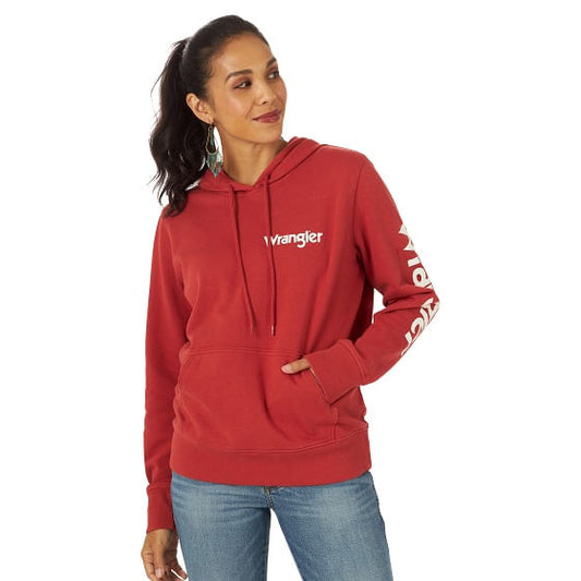 Wrangler Women's Retro Americana Hoodie - Rust