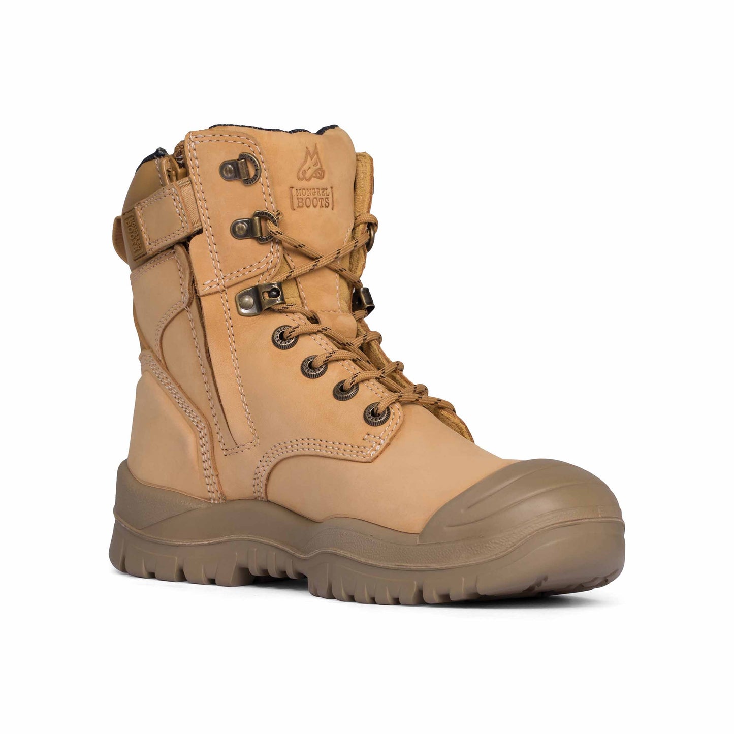 MONGREL HIGH LEG ZIPSIDER BOOT W/ SCUFF CAP WHEAT