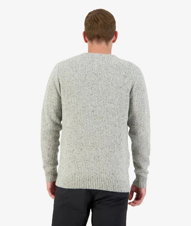 Swanndri Men's Sentry Hill Knit Crew - Light Grey