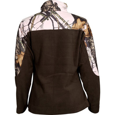 ROCKY WOMEN'S SILENT HUNTER FLEECE JACKET - BROWN / MOSSY OAK