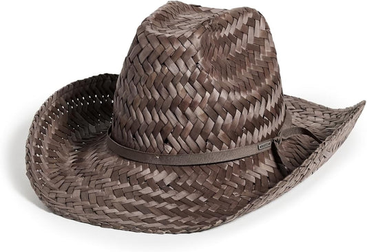 Brixton Houston 100% Straw Cowboy Hat - Toffee