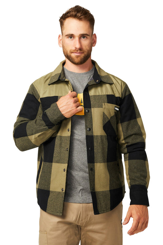 CAT MEN'S BUFFALO CHECK INSULATED SHIRT JACKET