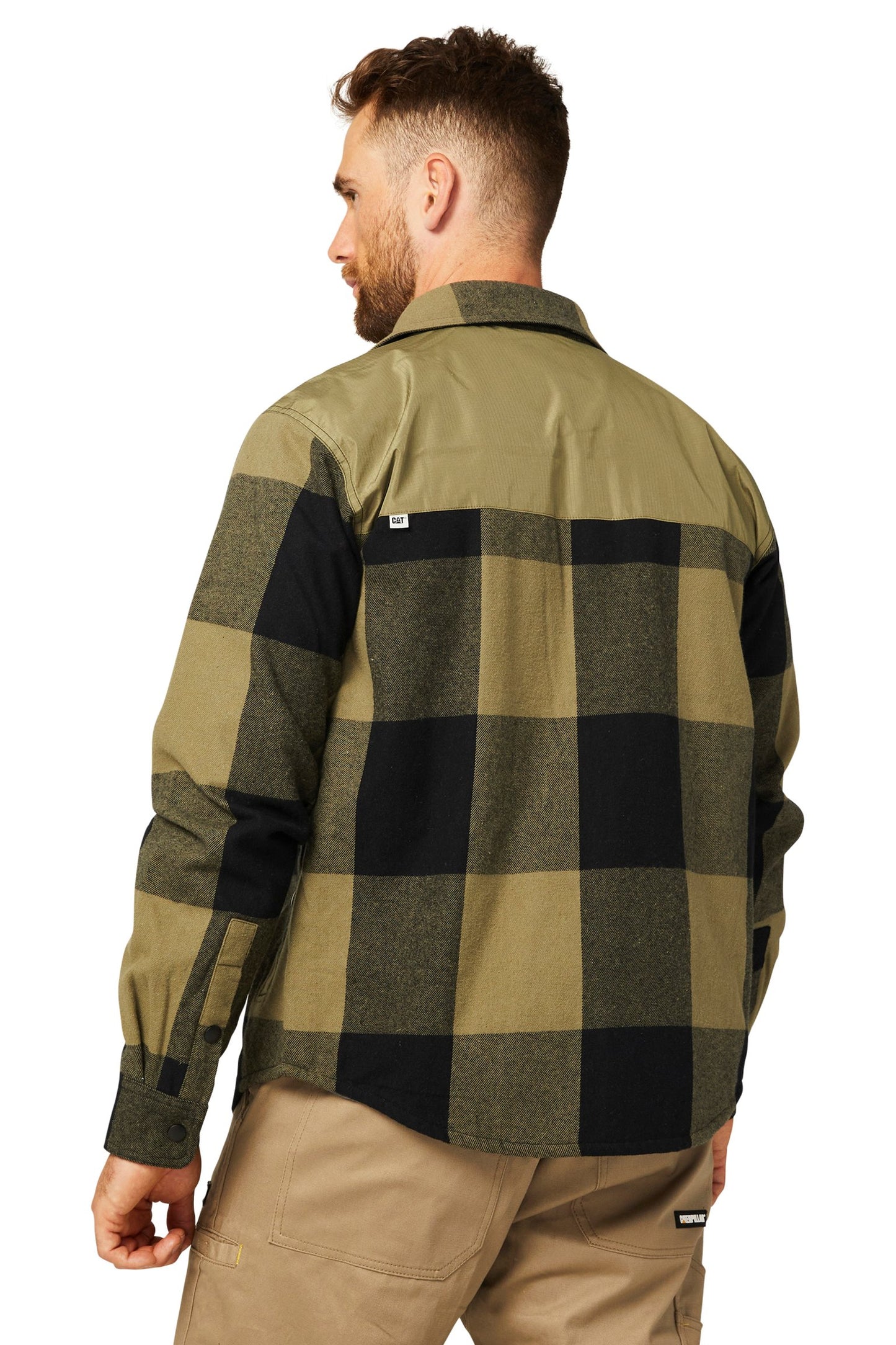 CAT MEN'S BUFFALO CHECK INSULATED SHIRT JACKET