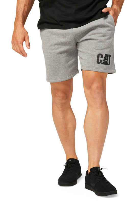 CAT DM FLEECE SHORT (DARK HEATHER GREY) - CLEARANCE