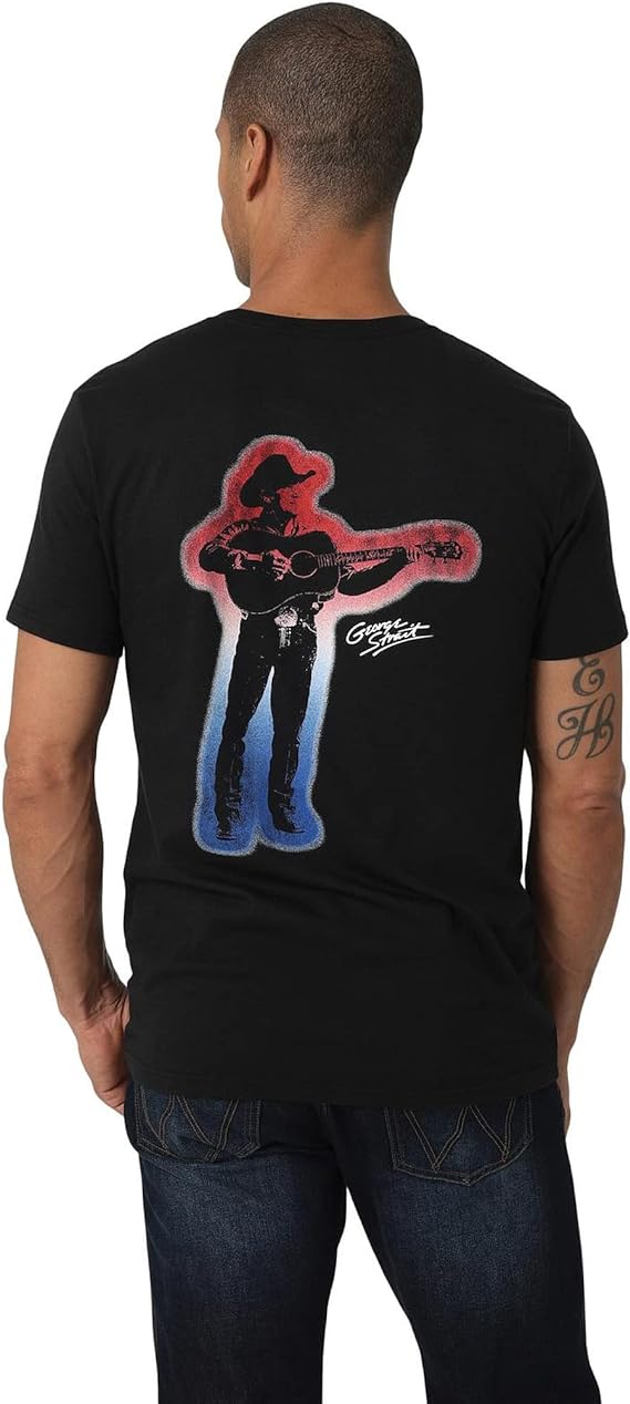 Wrangler George Strait Black Tee Shirt