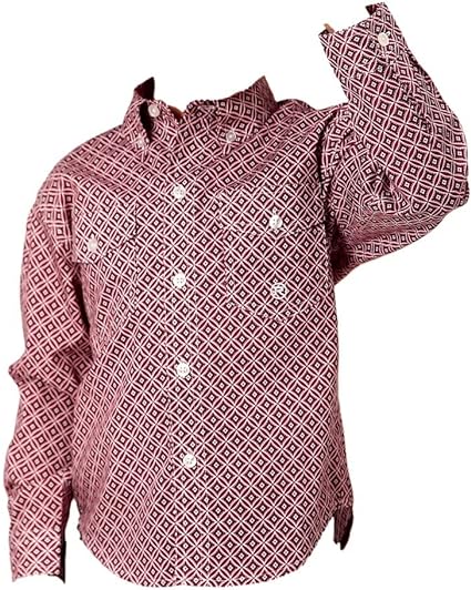 Roper Kids Western L/S Shirt Red