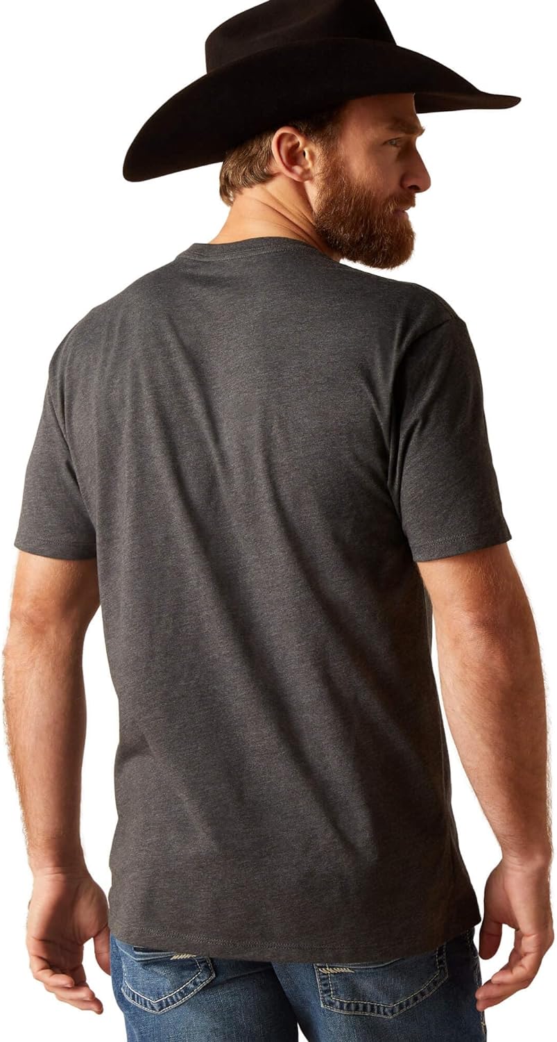 Ariat Mens Quarangle T-shirt charcoal heather