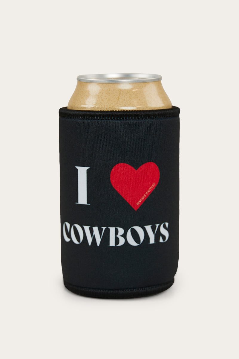 Ringers Western I Heart Cowboys Stubby Cooler