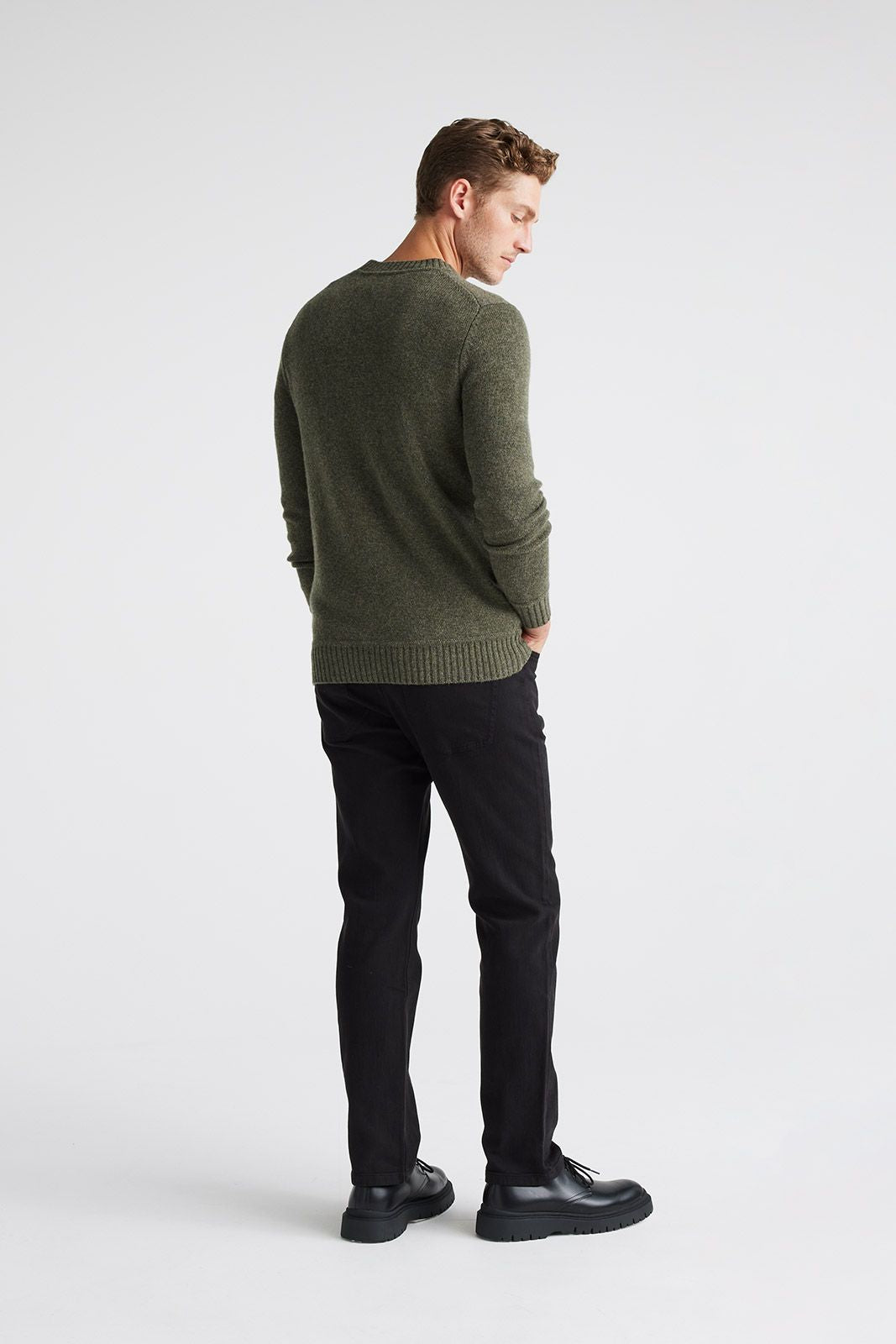 TOORALLIE MEN'S LAMBSWOOL CREW