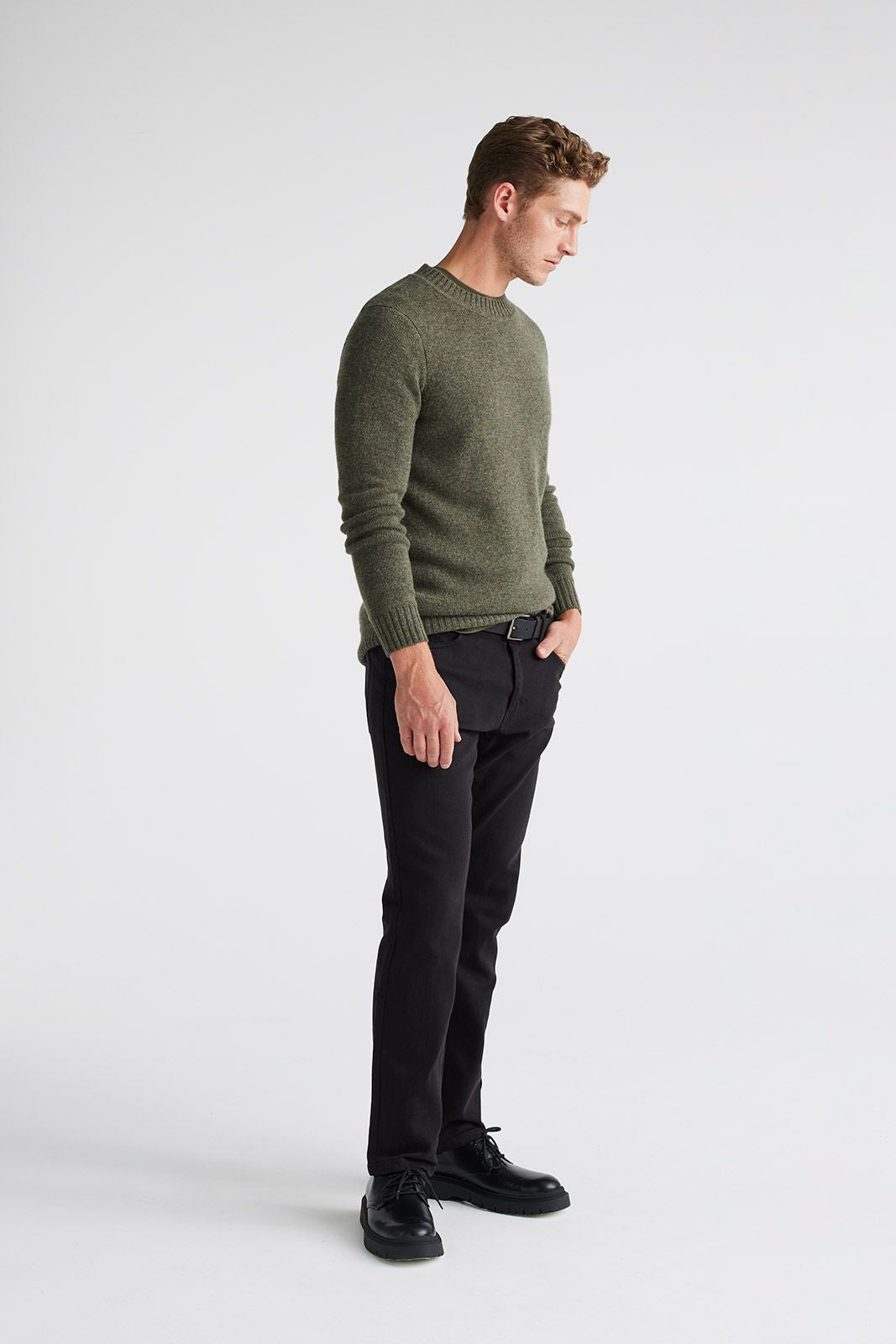 TOORALLIE MEN'S LAMBSWOOL CREW