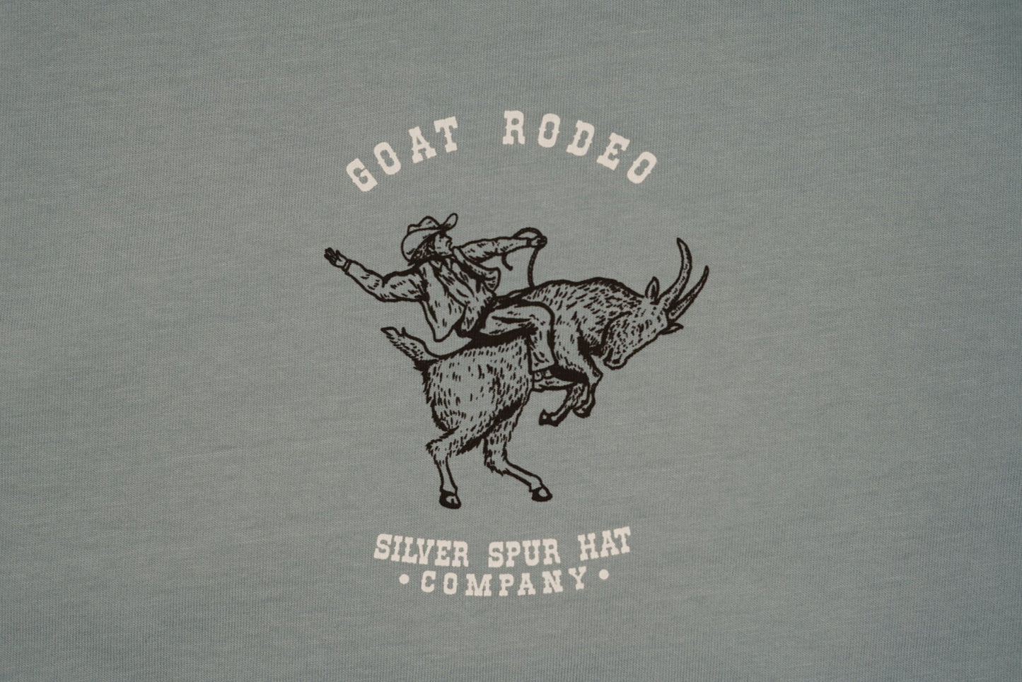 Silver Spur Goat Rodeo Tee (Faded Blue)