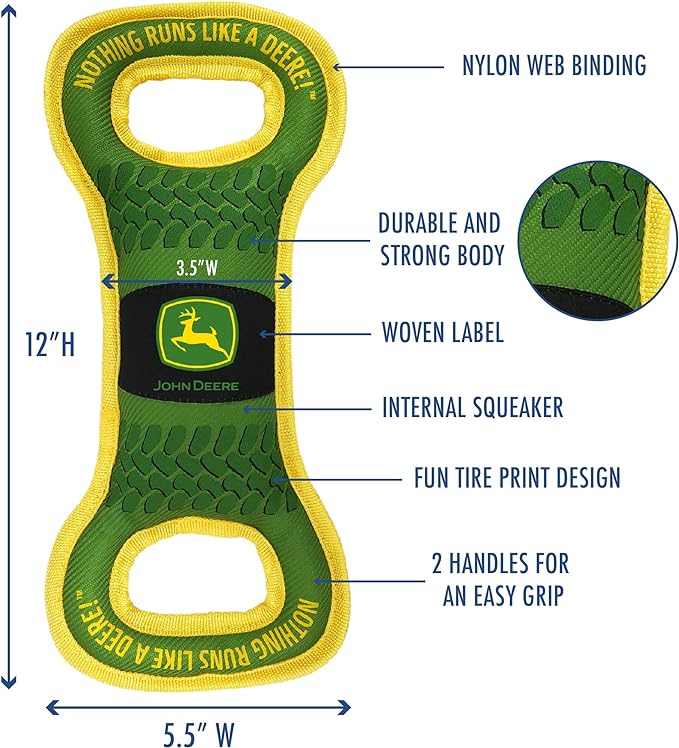 John Deere Dog Tug Toy