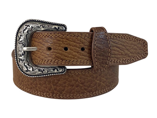 Roper Men's Leather Belt (Honey Bison)