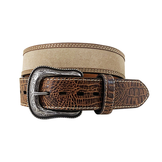 Roper Men's Belt (Cognac/Beige)