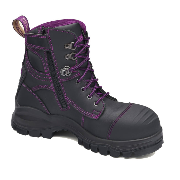 Blundstone 897 Womens PUR Safety 150mm Zip Lace Up Boot