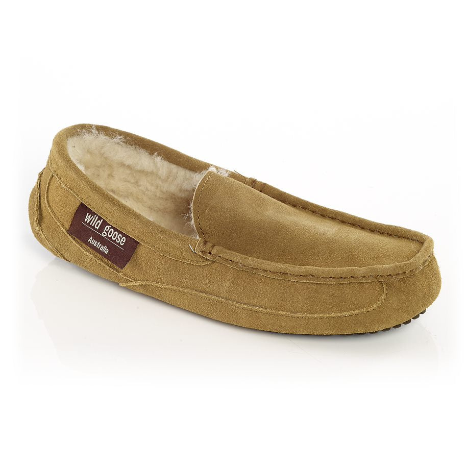 Wild Goose Men's Trendy Sheepskin Moccasin