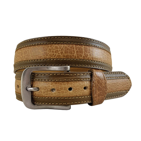 Roper Men's Bison Leather Belt (Honey)