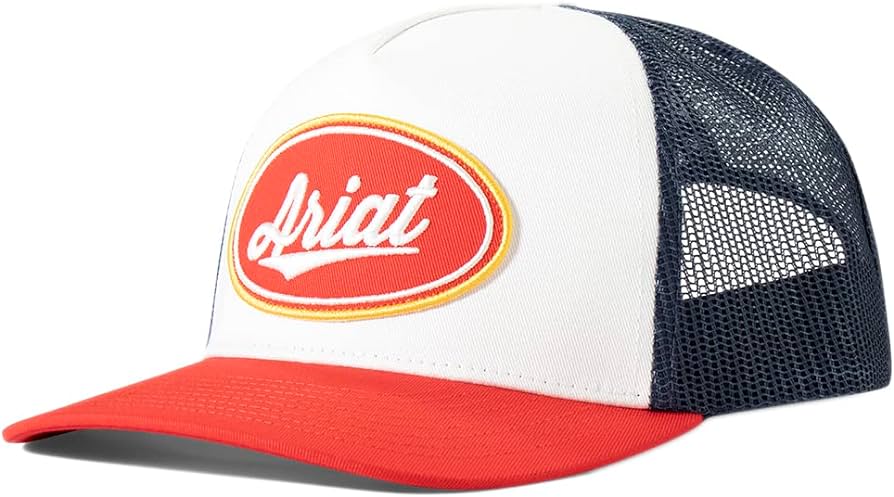 Ariat Mens Oval Patch mesh Snap Back Cap