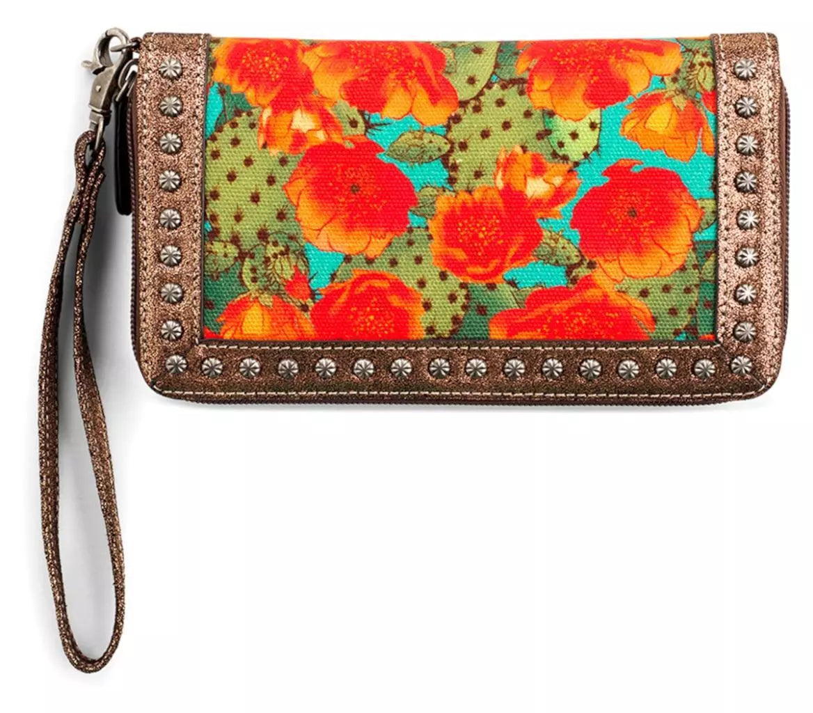 Ariat Clutch Wallet Prickly Pear Cactus