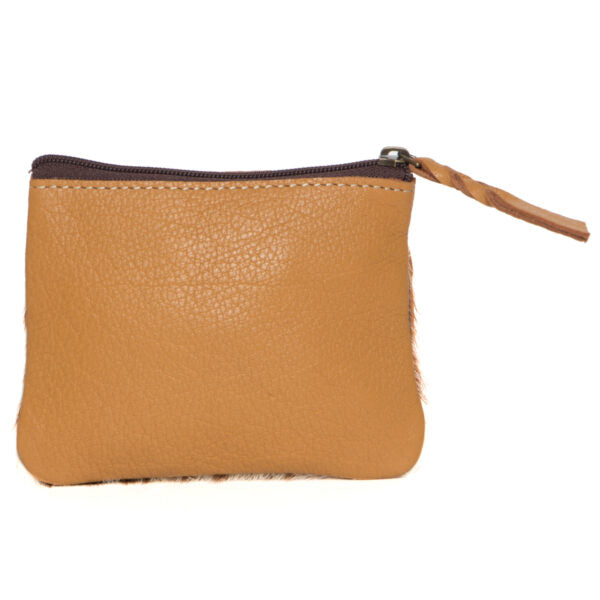 The Design Edge Tooled Leather Cowhide Zip Purse – AC46