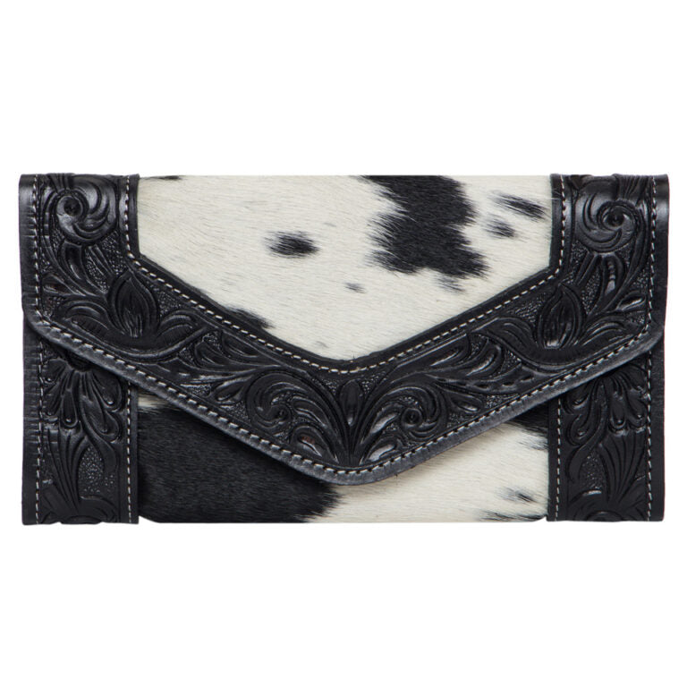 The Design Edge Tooled Leather Trifold Cowhide Wallet – Cuba (AW26)