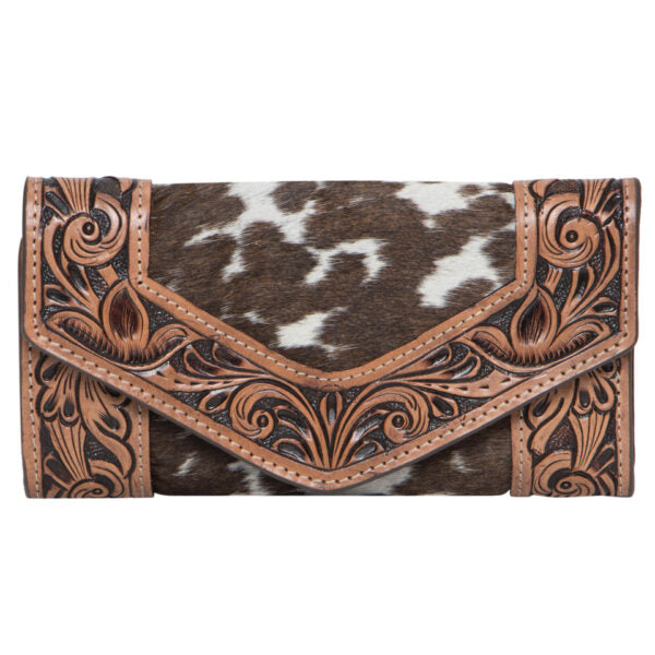 The Design Edge Tooled Leather Trifold Cowhide Wallet – Cuba (AW26)