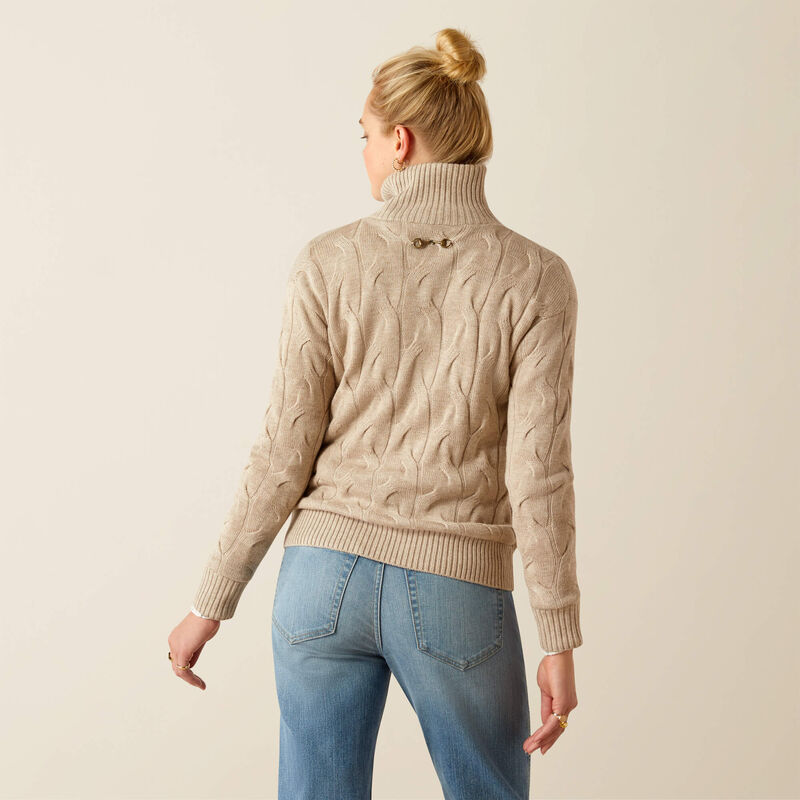 Ariat Women Alamere Sweater - Oatmeal Heather