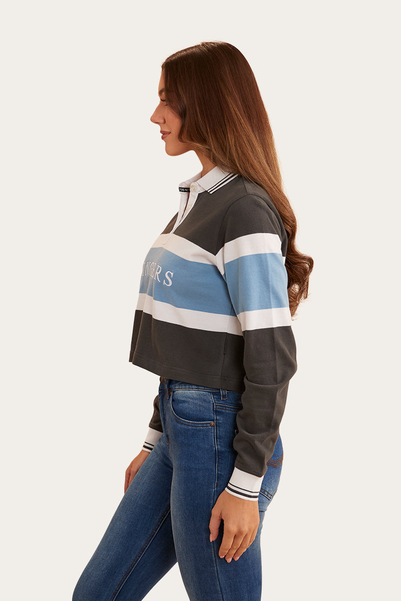 Ringers Western Alberta Women's Cropped Rugby Jersey_Charcoal