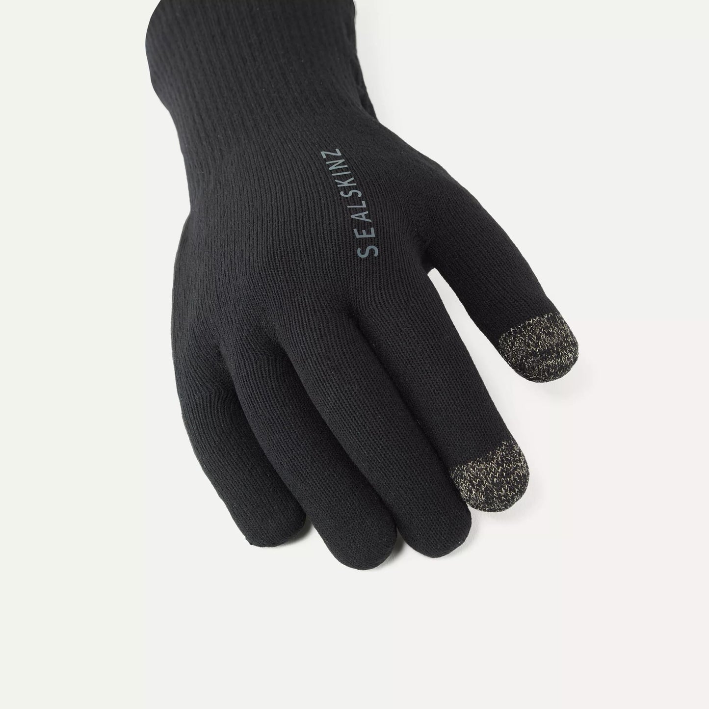 Sealskinz Waterproof All Weather Ultra Grip Knitted Glove (Black)