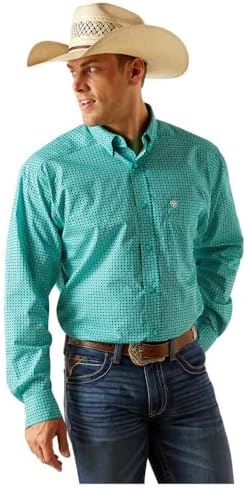 Ariat Men's Jaylin Classic Fit Shirt - Turquoise