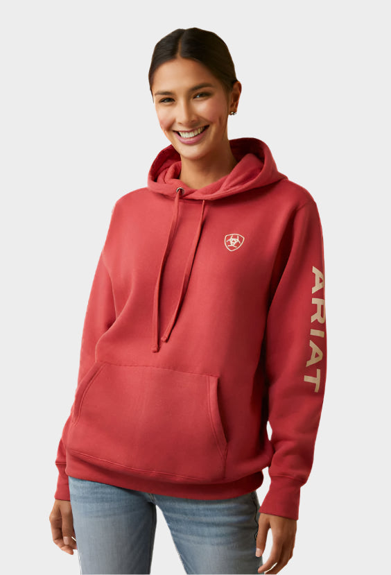 Ariat Women's REAL Logo Hoodie (Cardinal)