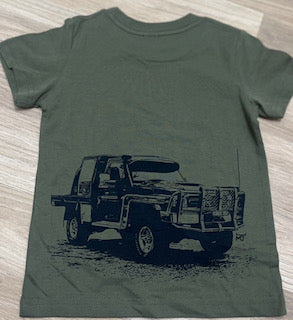 MJ Kids Land Cruiser Tee - Olive Green