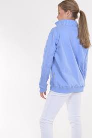 Bullrush Ladies Zip Sweat Embroidery 23 BLUE