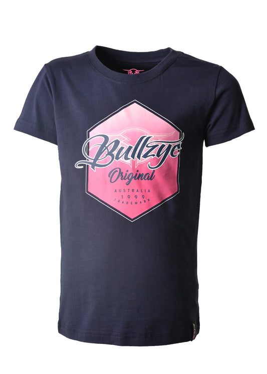 Bullzye Girls Flex Tee (Navy) - SALE