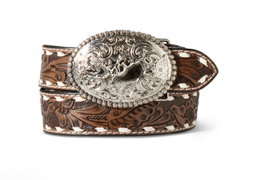 Ariat Kids Hand Tooled Floral Back Lace Belt