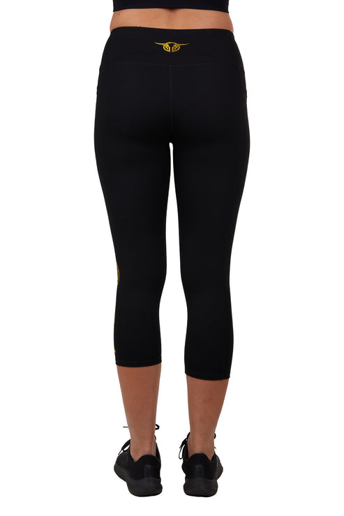 BULLZYE WOMENS CORE CROP LEGGING (BLACK)