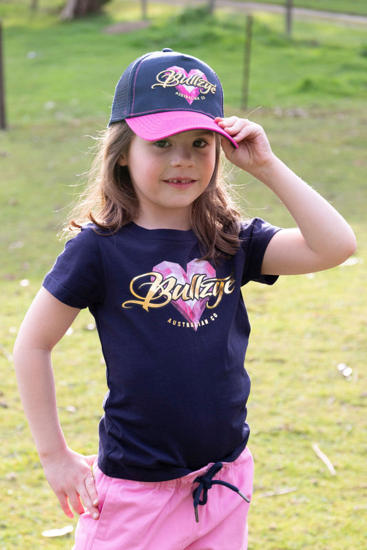 BULLZYE KIDS HEART TRUCKER CAP