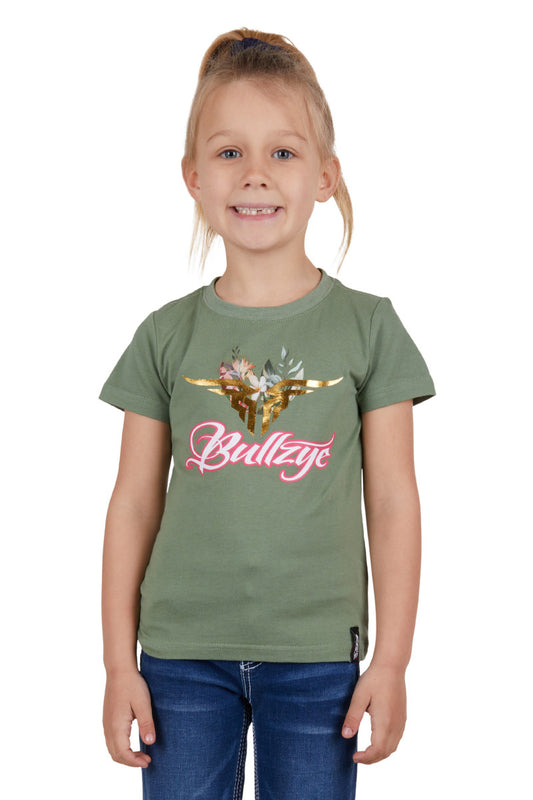 BULLZYE GIRLS FOLIAGE SS TEE