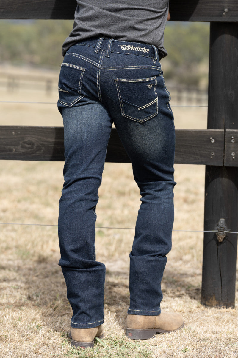 BULLZYE MENS CHARGER SLIM STRAIGHT JEAN - 36 LEG